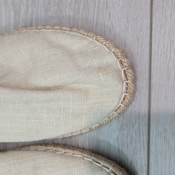 Olukai Women Kaula Pa'a Kapa Tapa linen Espadrille Loafer Slip on shoes sz 9 - Picture 7 of 11